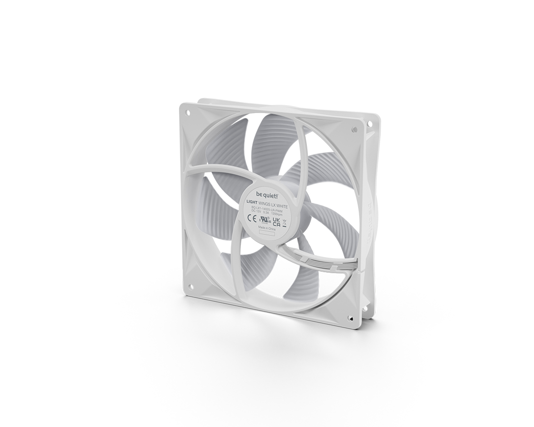 LIGHT WINGS LX | 140mm PWM 3-Pack W silent essential Fans from be